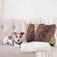 thumbnail image 4 of Ambesonne Coffee Throw Pillow Cover 2 Pack, Drink Pale and Dark Stripes, 16", Brown Cream, 4 of 7