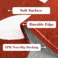 thumbnail image 5 of Hasoo Christmas Snowflake Shaped Indoor Home Decor Carpet 3'x 3' Red Area Rug for Living Room, 5 of 5