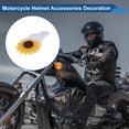 thumbnail image 3 of Accesorios para Cascos de Motocicleta Decoración Alas de Girasol para Cascos de Motocicleta Bicicleta Esquí Etiqueta de Tela Blanca 2 Juegos, 3 of 6