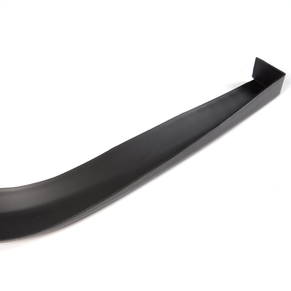 PIT66 Universal Front Bumper Lip Chin Flat Spoiler Splitter Plate Under Panel Diffuser 67" Wide Body kit Unpainted Black