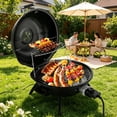thumbnail image 4 of BAYUELSWU Electric BBQ Grill, 1600W Tabletop Electric Barbecue Grill with Temperature Control Portable for Camping, Party, Patio (Red), 4 of 7