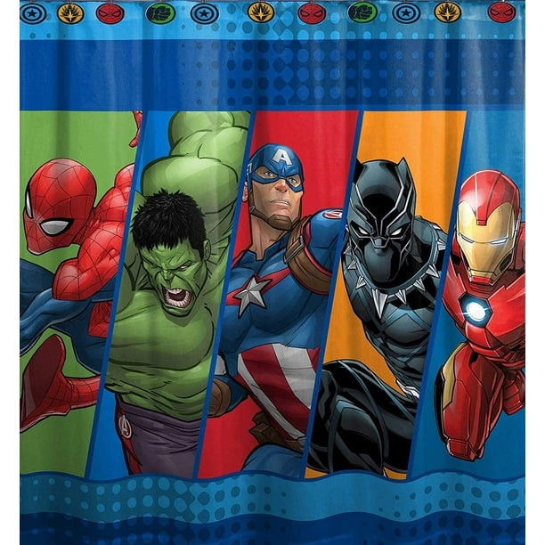 Marvel Comics Good Guys Super Hero 72, Marvel Heroes Shower Curtain