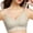 Light Yellow, variant on Push up Sports Bras for Women Soft Supportive No Underwire Fixed Cup Workout Casual Bralettes Ribbing Design Stretch Comfy Shoulder Strap Pure Color T Shirt Bra Pink 34