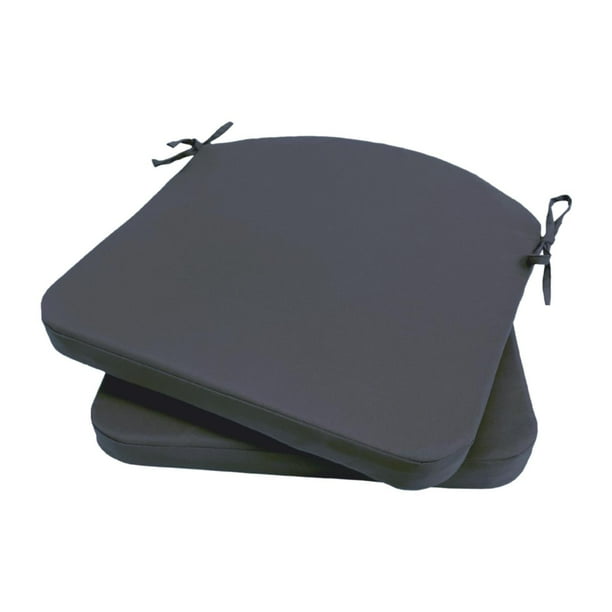 Cojín para silla de banco, cojín de tatami con lazos, cojín suave y sencillo para tumbona. Gris