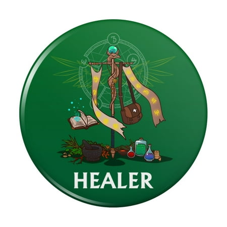 Healer Cleric RPG  MMORPG Class Role Playing Game Kitchen Refrigerator Locker Button