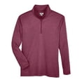thumbnail image 4 of Team 365 TT31HY Youth Zone Sonic Heather Performance Quarter-Zip Pullolver-Sport Maroon Heather-S, 4 of 5