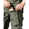 thumbnail image 4 of Mens Athletic Pants, Tactical Pants for Men Stretch Water Resistant Ripstop Cargo Pant Outdoor Hiking Fishing Gear with Multi Pockets 2025, 4 of 7