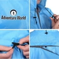 thumbnail image 6 of Adventure World Globotrekker Lightweight Backpack Poncho (Multiple Color Options Available) (Sky Blue), 6 of 7