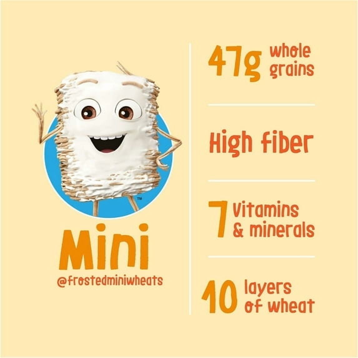 Kellogg's Frosted Mini-Wheats Breakfast Cereal, Kids Cereal, Family Breakfast, Family Size, Strawberry, 20oz Box (1 Box)pack of 4