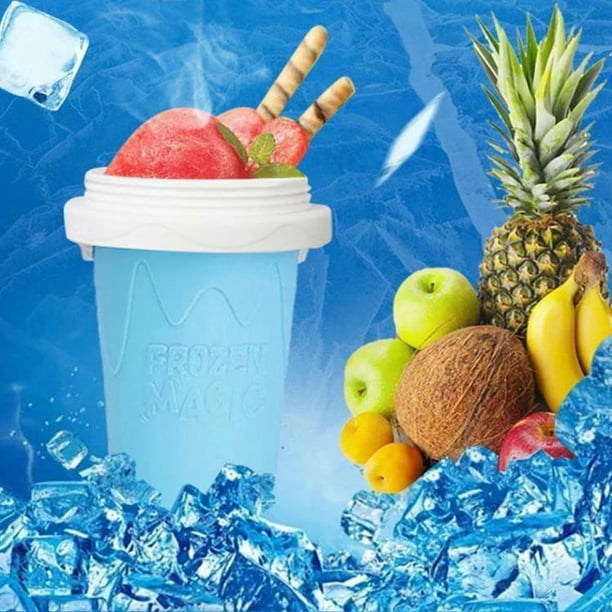 Copas De Batido Squeeze Homemade Cup Quick Frozen Slushy Shake Ice Cream Maker (Azul) Wdftyju Libre de BPA