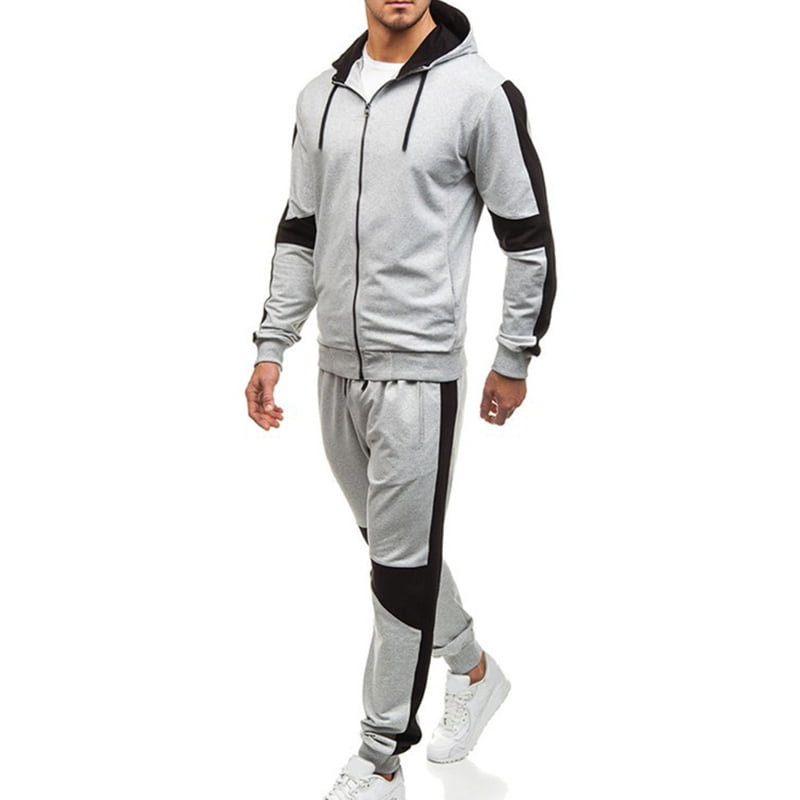 Men Suit Hooded Sweater Casual Suit 