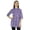 Purple, variant on Moomaya Printed Cotton Tunic Top For WoMen's Mandarin Collar Ethnic Wear Pin Tuck Kurti