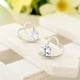 thumbnail image 3 of Pendientes Minimalis Corazón Circonita Redondos Pendientes Mujer Estilo, 3 of 4