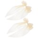 thumbnail image 1 of Elegant Big Hair Bow Clip with Iron Material and Beige Color for Home Use and Special Occasions 2pcs, 1 of 2