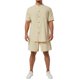 thumbnail image 1 of Txlixc Traje de ocio para hombres, chaqueta de bolsillo de botón de manga corta + pantalones cortos Txlixc moda, 1 of 8
