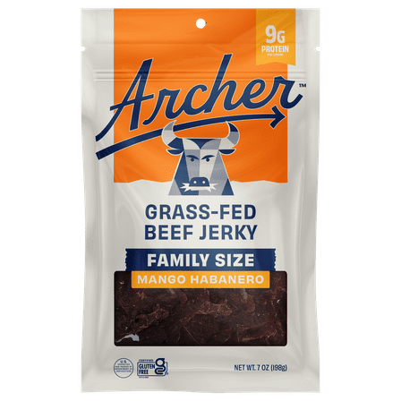 Archer Mango Habanero Beef Jerky 7oz Bag