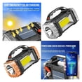 thumbnail image 3 of Powerful LED Flashlight USB+Solar Rechargeable Flashlight COB Outdoor Camping Torch Portable Searchlight Power Bank Outdoor ,Easy to Use, 3 of 6