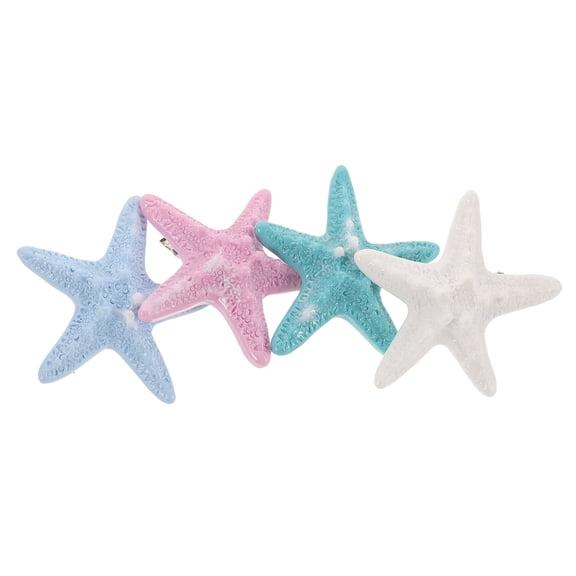 PBPBOX mermaid crown Hair Clips Stainless Steel Hair Accessory Women Beach Parties 4pcs