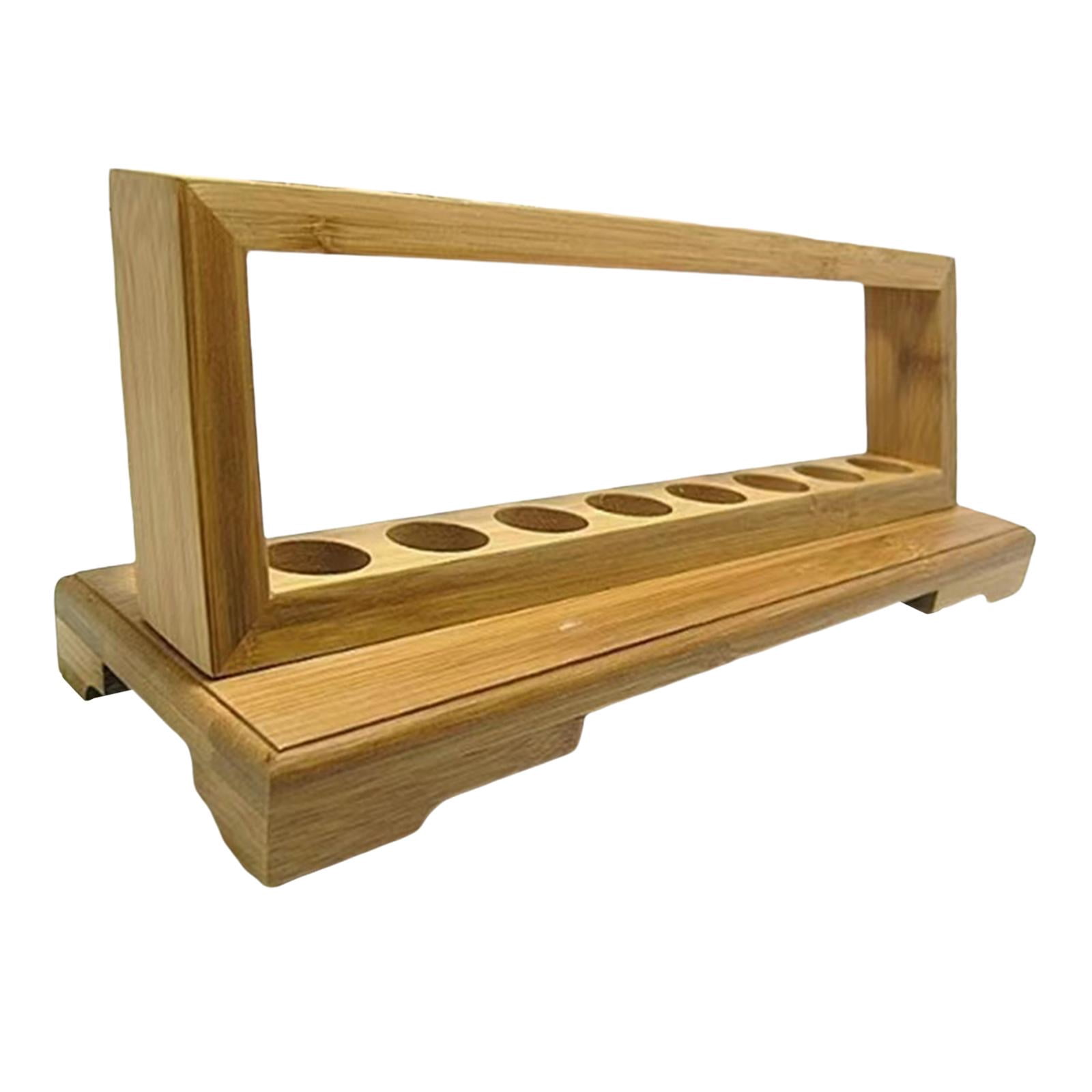 WLPZXP Incense Stick Tube Holder Display Stand Wood Exhibition Tea Display Storage Rack