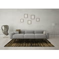 thumbnail image 3 of Ahgly Company Indoor Square Abstract Brown Modern Area Rugs, 3' Square, 3 of 4