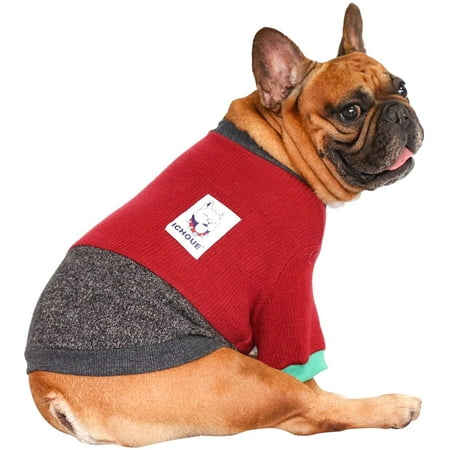 iChoue Pet Dog Crewneck Sweater Color Block Pullover Winter Warm Clothes Walmart