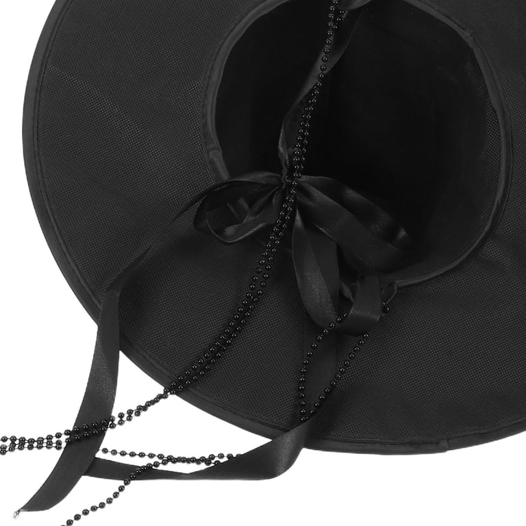 BESTYASH 3Pcs Costume Headwear in Black Velvet, Wide Brim, Authentic ...
