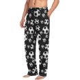 thumbnail image 4 of Top-kevin Black Football Men's Pajama Pants Pjs Bottoms with Pockets Sleep Lounge Pants for Men, 4 of 13
