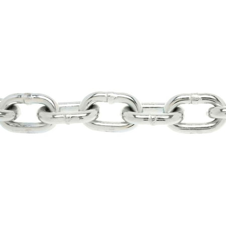

Campbell 0725027 System 3 Grade 30 Low Carbon Steel Proof Coil Chain Zinc plated 3/16 Trade 0.21 Diameter 800 lbs Load Capacity 100 Feet Reel