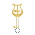 thumbnail image 1 of Lyre for Trumpet Marching Music Stand Marching Concert Trumpet Gold Silver Metal Gold, 1 of 9