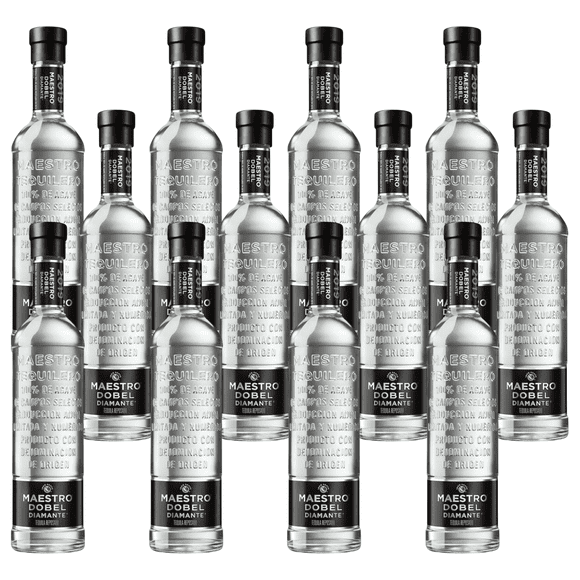 Caja de 12 Tequila Maestro Dobel Diamante 700 ml