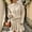 Beige, variant on Womens Cable Knit 2 Piece Outfit Set, Mock Neck Long Sleeve Sweater Top & Ruffle Hem Mini Skirt, Loose Fall Winter Coordinated Sweater Suit