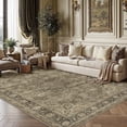 thumbnail image 3 of BERTHMEER 8'x10' Area Rugs for Living Room Large Vintage Brown Carpets for Bedroom Office Machine Washable Farmhouse Dining Room Oriental Rugs Non Slip Traditional Distressed Rugs, 3 of 8