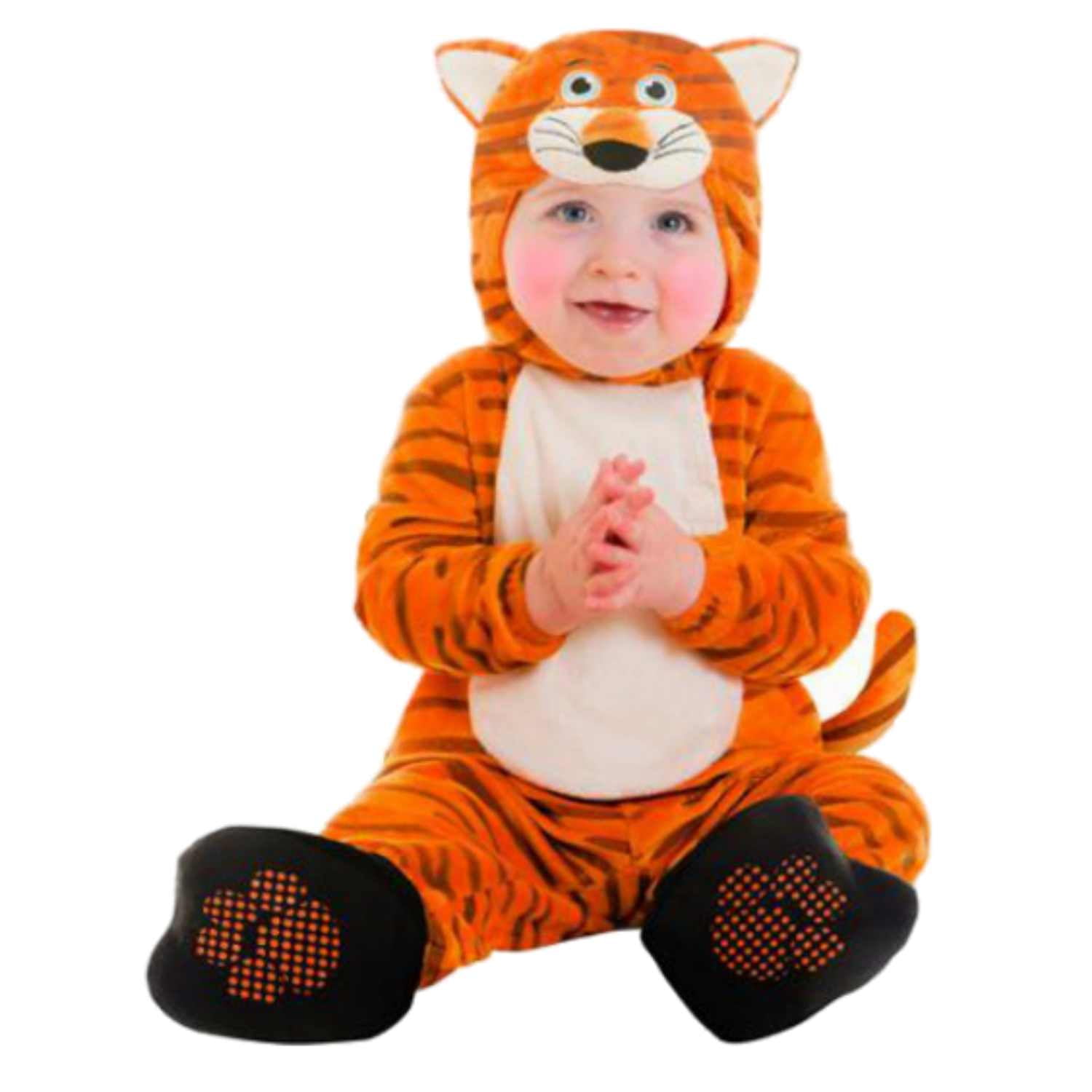orange baby suit