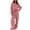 Red, variant on PInxai 2 Piece Sets for Women Striped Round Neck Long Sleeve Tops Drawstring Elastic Wide Leg Pants Casual Outfits，Red，XL
