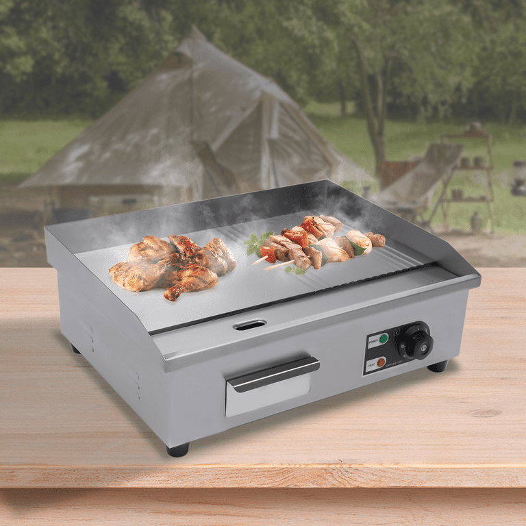 Denest 22'' Commercial Griddle Electric Flat Top Grill, 110V