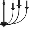 thumbnail image 4 of Hunter - Southcrest 6-light Matte Black, Large Chandelier, Dimmable, Casual Style, Candle Shaped, for Bedrooms, Dining, Living Rooms - 19634, 4 of 7