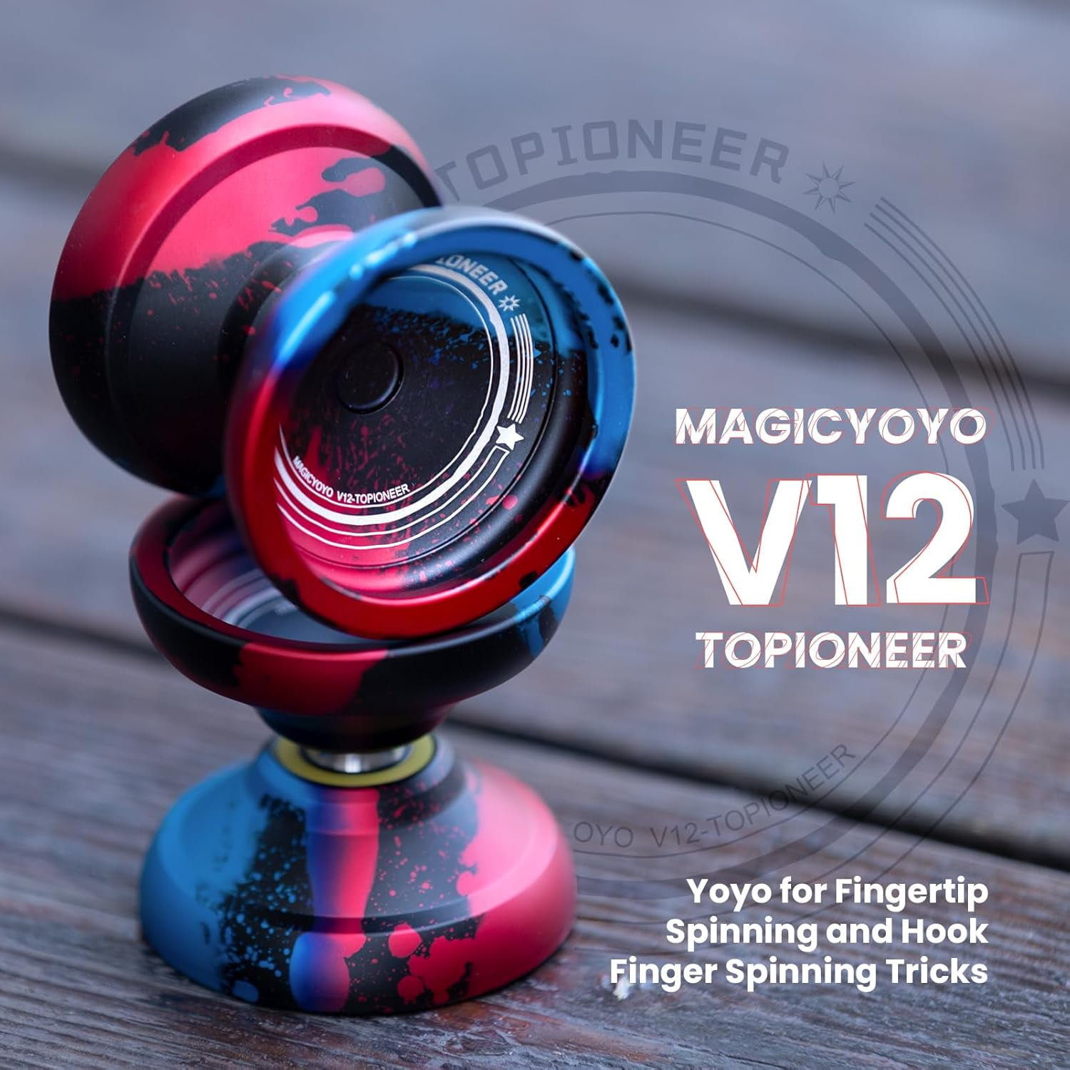 MAGICYOYO JoJo K3 Vert Pailleté, Yoyo Professionnel Avec