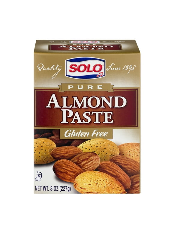 Solo Gluten-Free Almond Paste, Baking Mix Box 8 oz