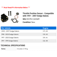 thumbnail image 2 of Throttle Position Sensor - Compatible with 1997 - 2007 Dodge Dakota 1998 1999 2000 2001 2002 2003 2004 2005 2006, 2 of 2