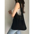 thumbnail image 2 of Kukuzhu Women Crochet Bag Knitted Tote Bag Grunge Tote Bag Cottagecore Shoulder Bags Mesh Hollow Casual Classic Purse, 2 of 3