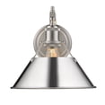 thumbnail image 3 of Yep by Golden Lighting Orwell 1-light Wall Sconce in Pewter and Chrome shade, 3 of 3