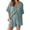 Blue, variant on 2 Piece Womens Outfit Sets Button Down Shirts and Shorts Casual Lounge Sets Short Sleeve Pajamas Sets Summer Loungewear