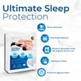 thumbnail image 2 of Hygea Natural Luxurious Bed Bug Mattress Protector Cover Zipper Bedding, Water Resistant, XL Twin, 2 of 6