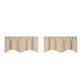 thumbnail image 1 of 2x Varilla Cortina Cortina Cocina Ventana Cenefa Para 51x18 Pulgadas, 1 of 4