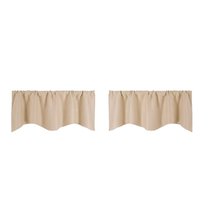 2x Cafe Cortina Cocina Ventana Cenefa Panel Hecho 51x18 Pulgadas Camel