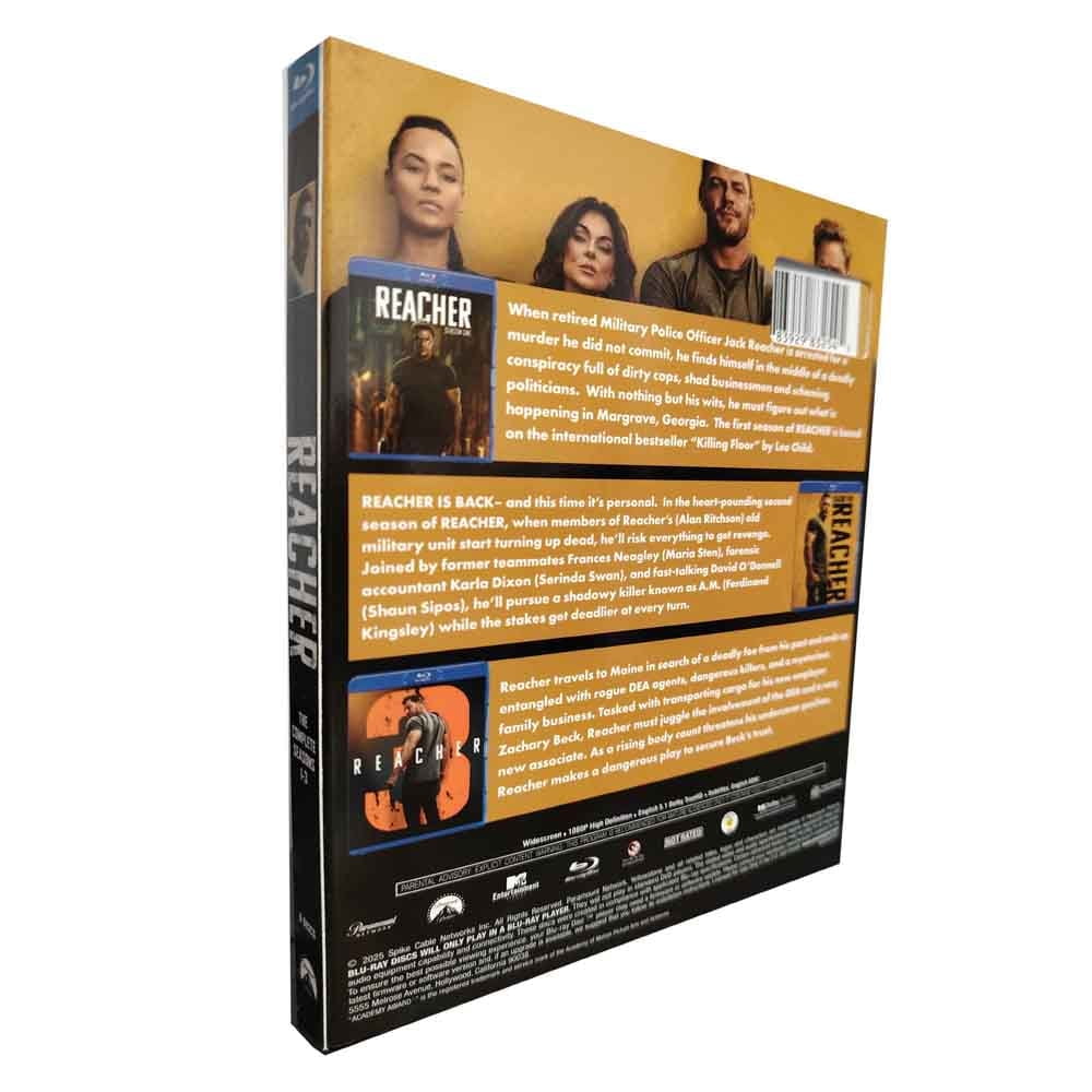 New Reacher: The Complete Series Seasons 1-3 (Blu-ray DVD) 6BD Box