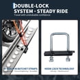 thumbnail image 1 of EDTara Universal Aluminum Motorcycle Hitch Rack, 500 Lbs Heavy-Duty Carrier With Extended Platform and Built-In Tie-Downs, 1 of 8