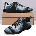 thumbnail image 4 of Fly Witch Broom Big Moon Night Sky Running Shoes Sneakers Mesh Black Size 13, 4 of 5