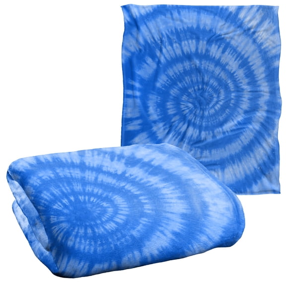 Logovision Blue Tie-Dye Silky Touch Super Soft Throw Blanket 50' x 60'