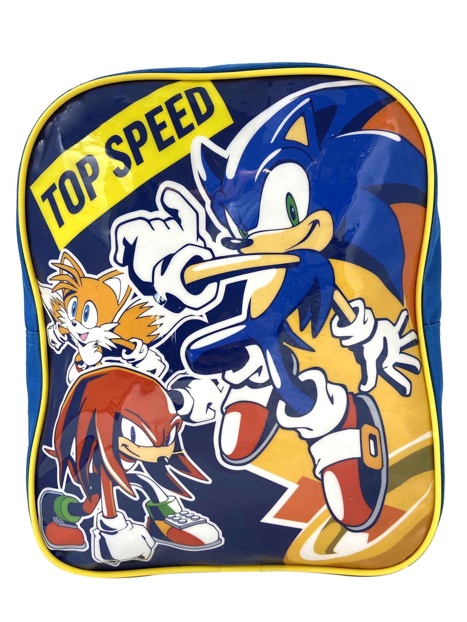 Sonic The Hedgehog Mini Toddler Backpack 11' Top Speed Tails Knuckle Blue